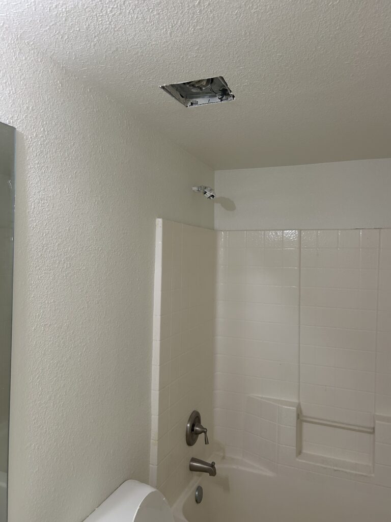 Mold Remediation Bathroom Ceiling Project in Laveen