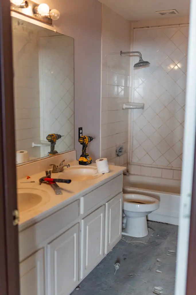 Bathroom Demolition Project in Avondale, AZ — avondale az