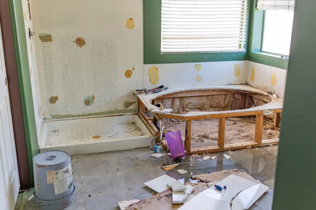 Bathroom Demolition Project in Avondale, AZ — interior demolition